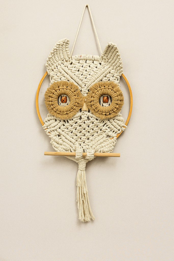 Macramé Owl Wall Hanging