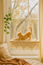 Window/Wall Mounted Macrame Perch - Image 2