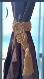 Handmade Macramé Curtain Tiebacks - Image 4