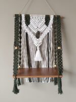 Forest Boho Macramé Hanging Shelf