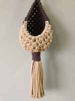 Boho Duo-Tone Macrame Hanging Pod - Image 2