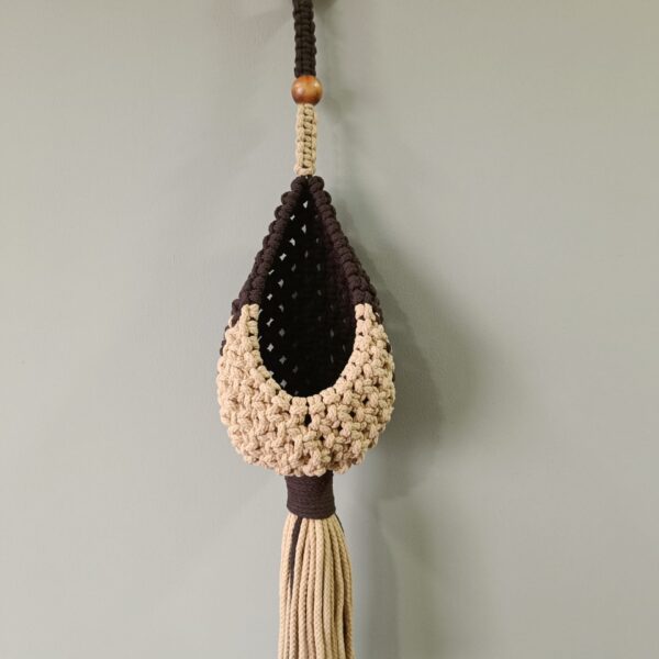 Boho Duo-Tone Macrame Hanging Pod